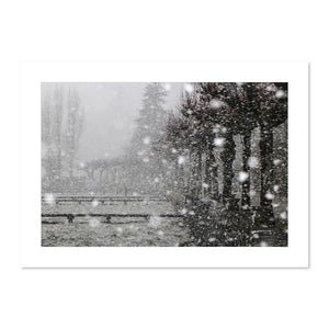 Tempête de neige, Annecy, Tirage d'Art