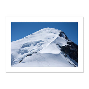 photographie du Mont Blanc, arete des Bosses Refuage du Vallot