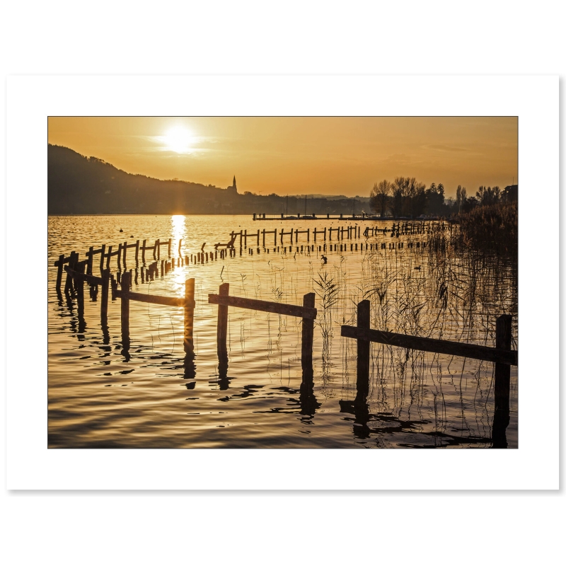 Coucher de soleil sur Annecy par Christophe Dardenne - Galerie 361