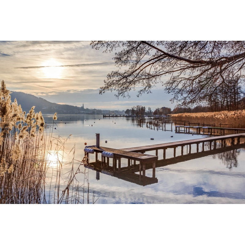Ponton sur le lac d'Annecy par Christophe Dardenne - Galerie 361
