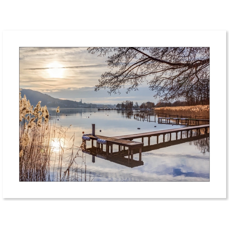 Ponton sur le lac d'Annecy par Christophe Dardenne - Galerie 361