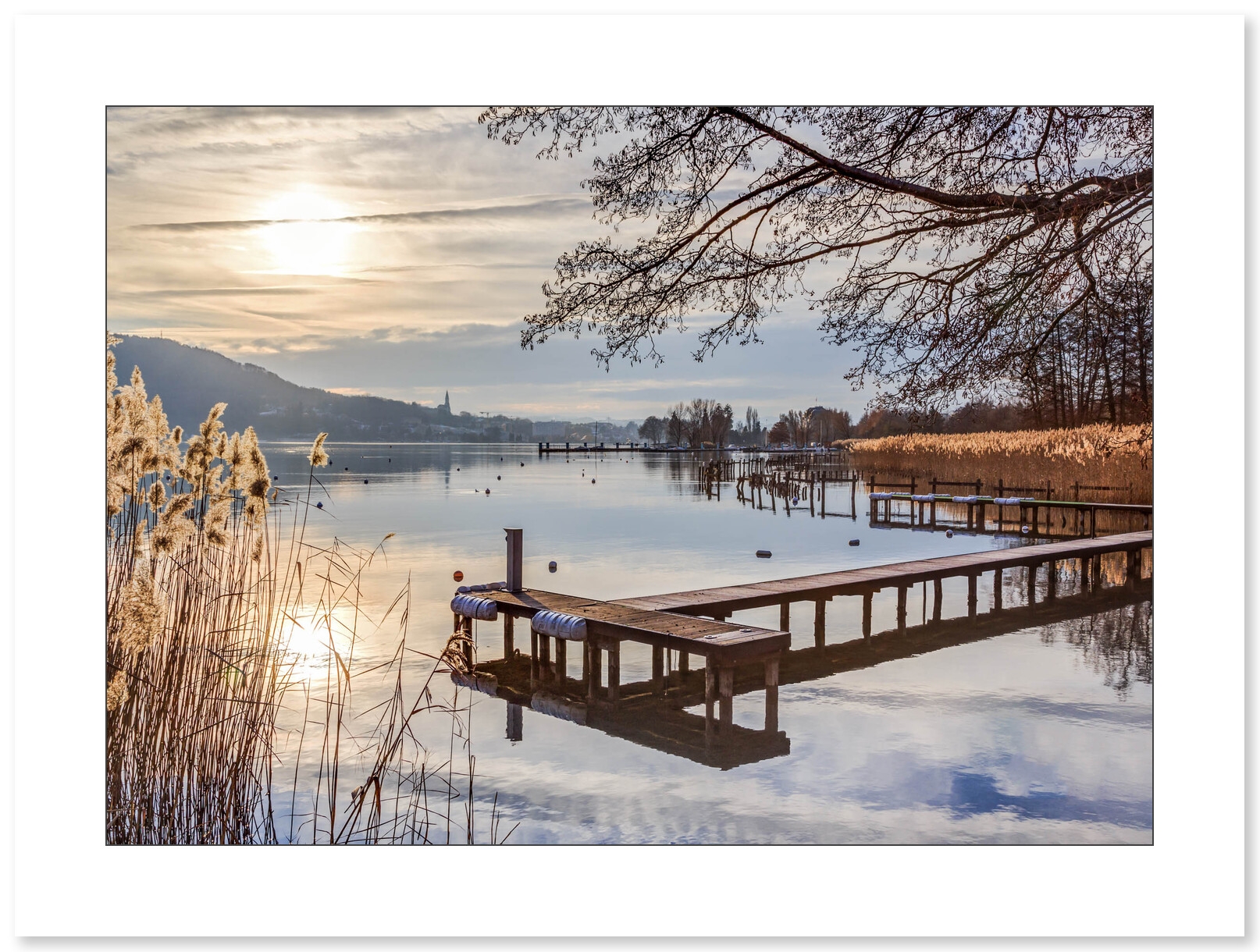 Ponton sur le lac d'Annecy par Christophe Dardenne - Galerie 361