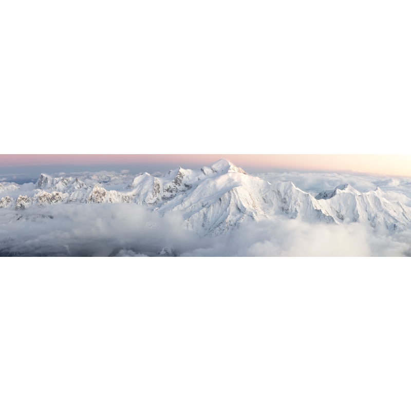 Coucher de soleil sur le Massif du Mont-Blanc par Guillaume Sévar