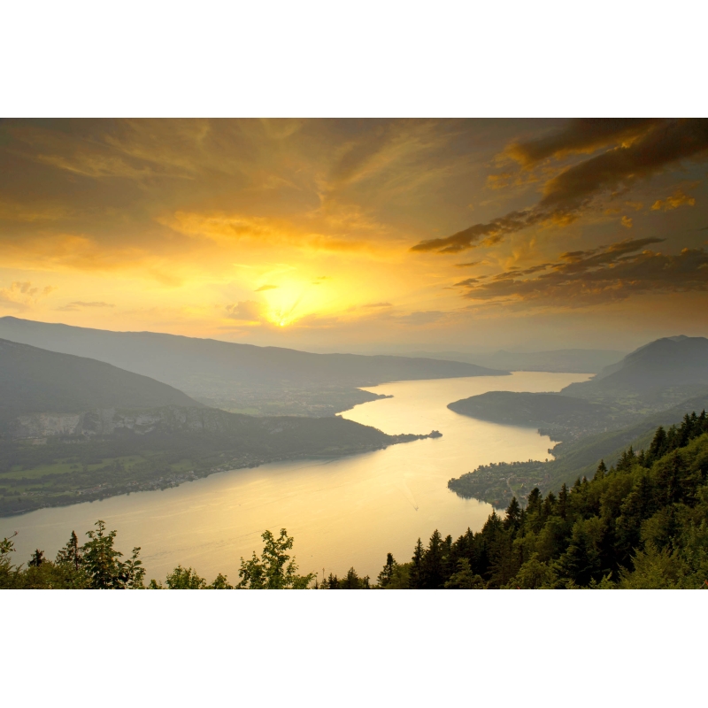 Soleil or - Vue depuis le Col de la Forclaz par Gilles Lansard