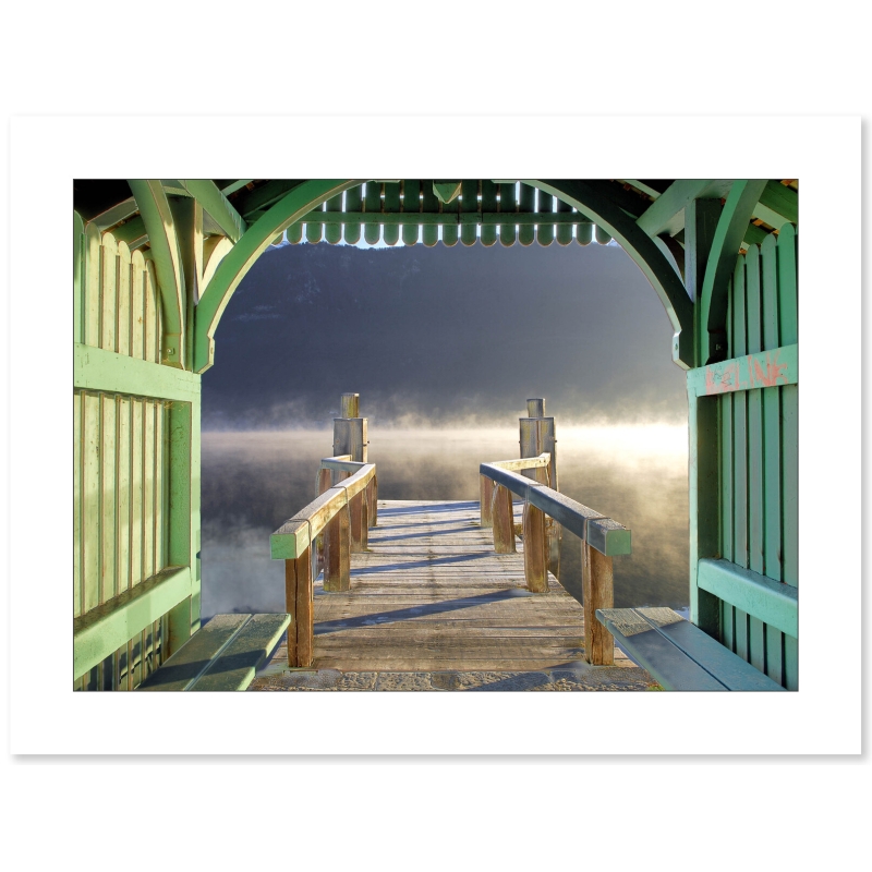 Ponton un matin d'hiver Saint Jorioz par Gilles Lansard - Galerie 361