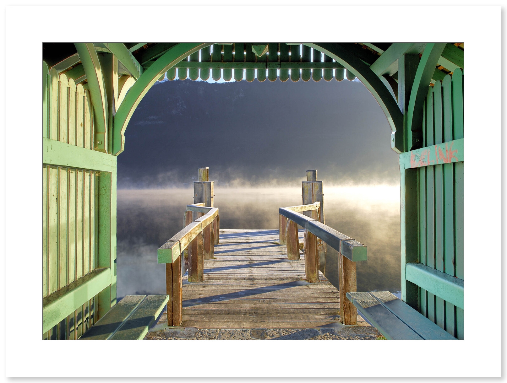 Ponton un matin d'hiver Saint Jorioz par Gilles Lansard - Galerie 361
