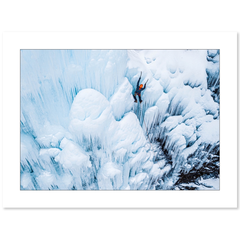 Cascade de glace en Norvège, Gudvangen par Marc Daviet