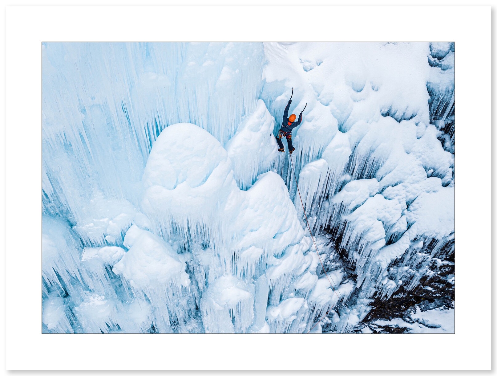 Cascade de glace en Norvège, Gudvangen par Marc Daviet