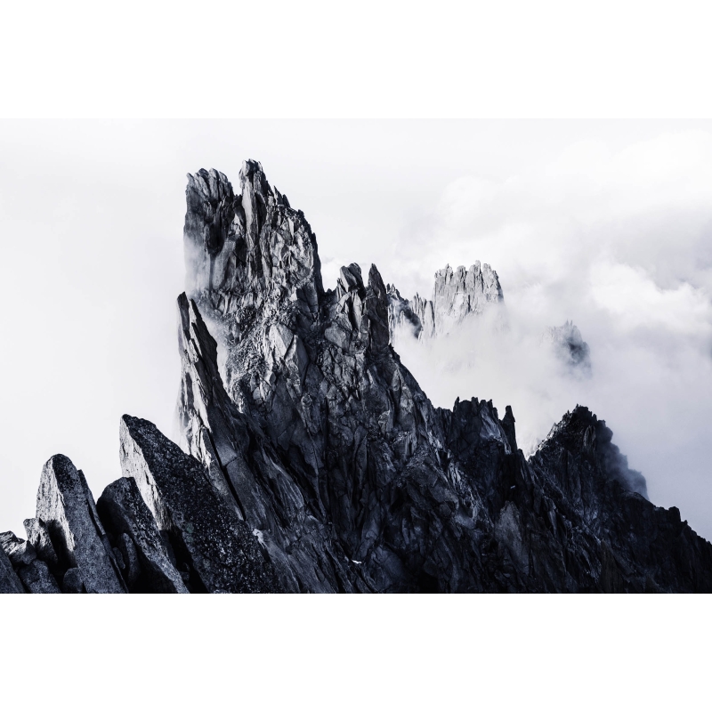 L'Aiguille de Blaitière dans la brume par Marc Daviet - Galerie 361