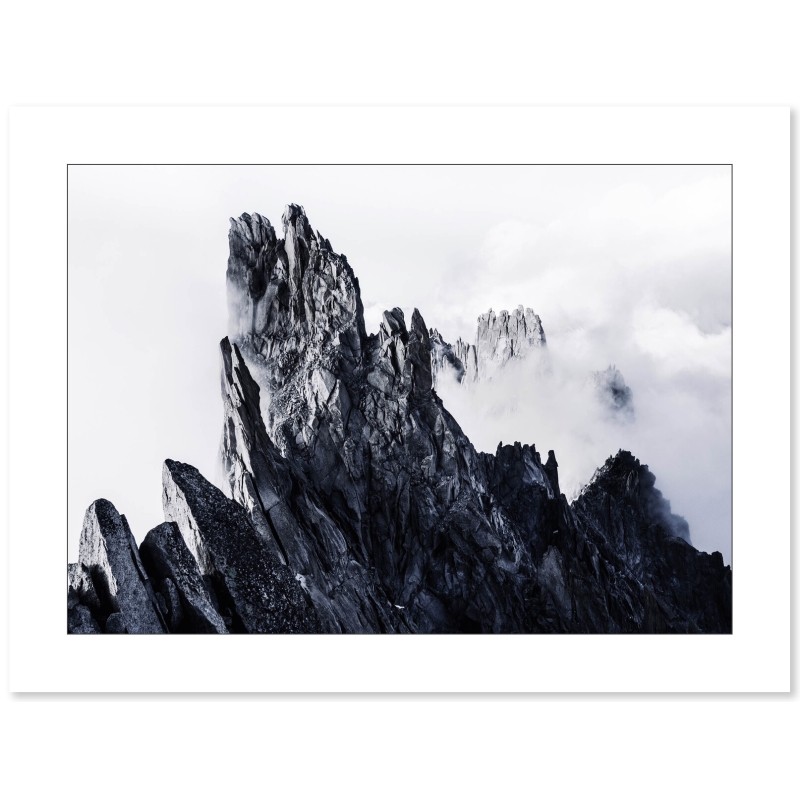 L'Aiguille de Blaitière dans la brume par Marc Daviet - Galerie 361