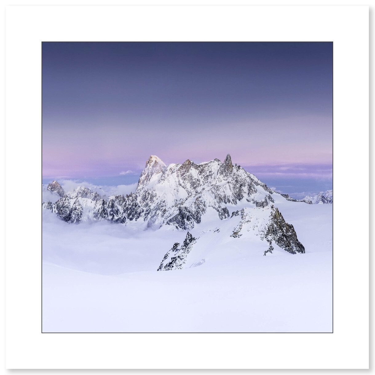 Dent du Géant et Grandes Jorasses par Marc Daviet - Galerie 361