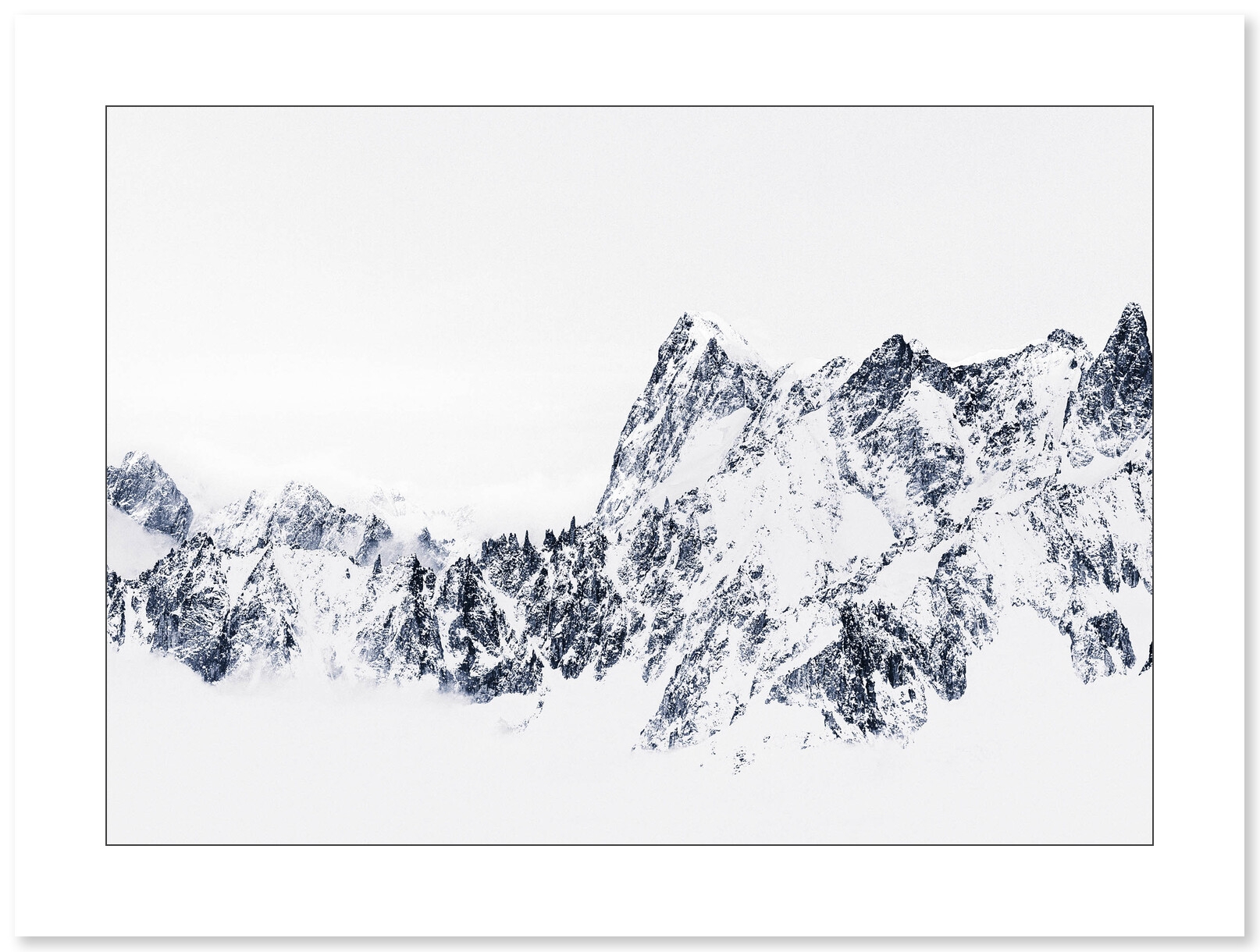 Les Grandes Jorasses et la Dent du Géant par Marc Daviet