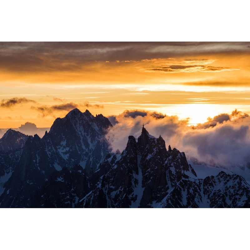 L'aiguille du Midi et l'aiguille verte par Marc Daviet - Galerie 361