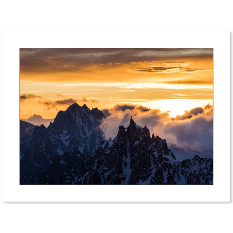 L'aiguille du Midi et l'aiguille verte par Marc Daviet - Galerie 361