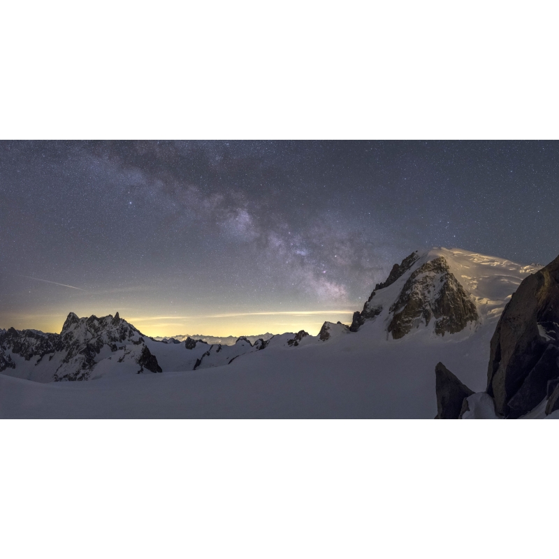 Voie lactée sur la dent du Géant, Mont-Blanc par Philippe Jacquot