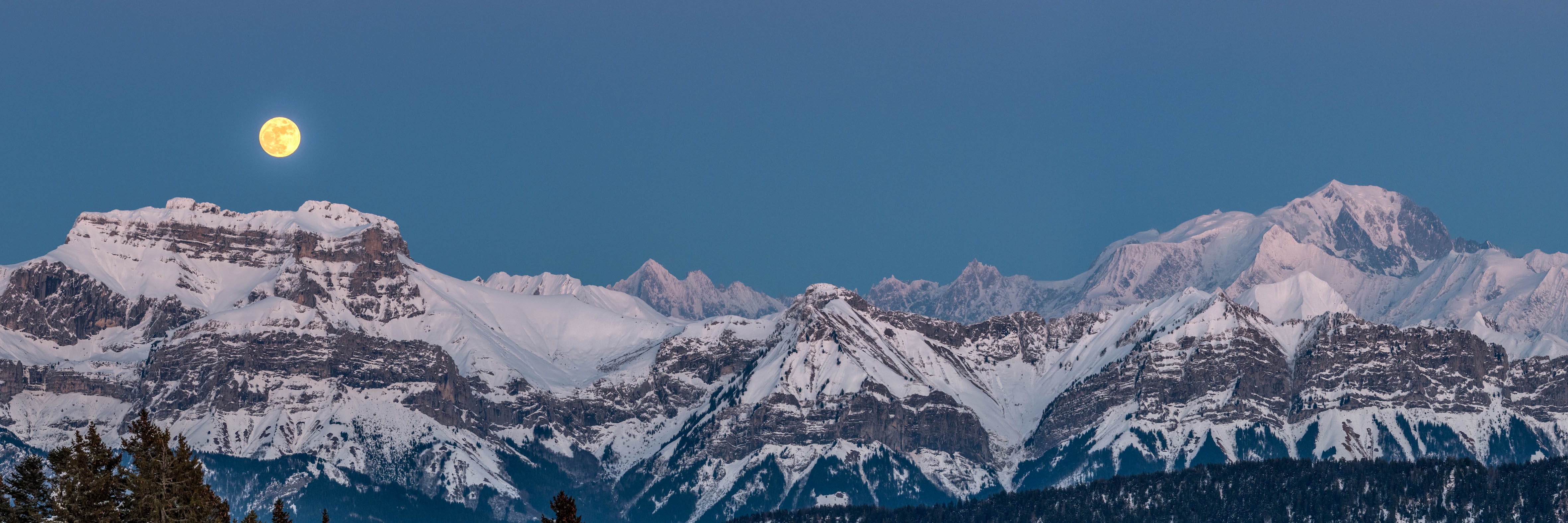 Pleine Lune - Annecy Semnoz par Philippe Jacquot - Galerie 361