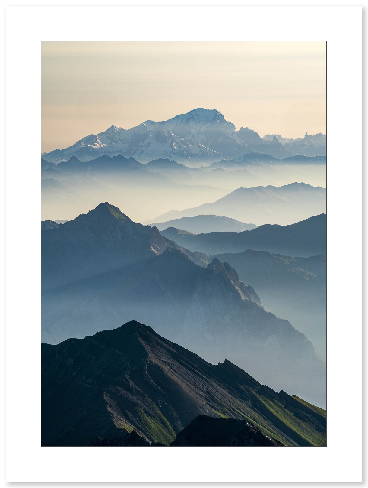 Mont Blanc depuis les Aiguilles d'Arves par Anthony Chenot
