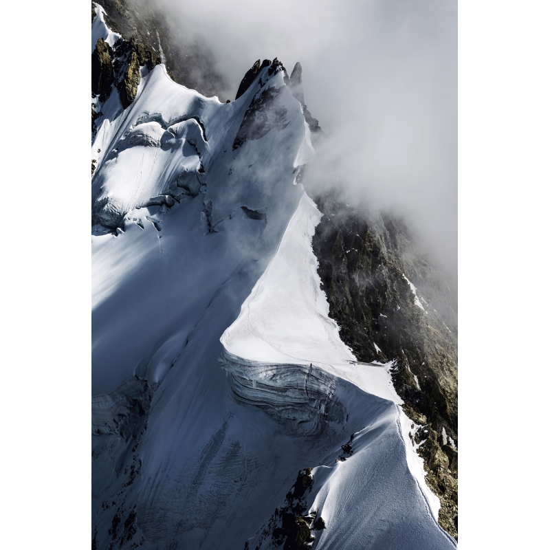 Arête de rochefort dans le massif du Mont Blanc par Marc Daviet