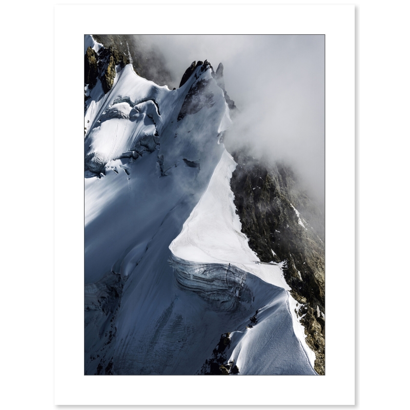 Arête de rochefort dans le massif du Mont Blanc par Marc Daviet