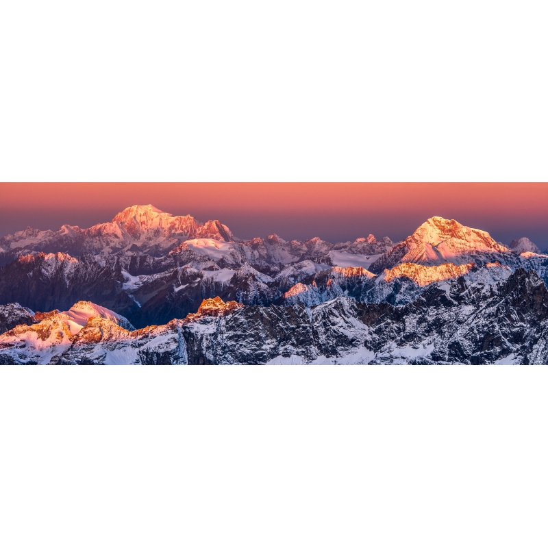 Vue du Mont-Blanc depuis l'Italie par Guillaume Sévar - Galerie 361