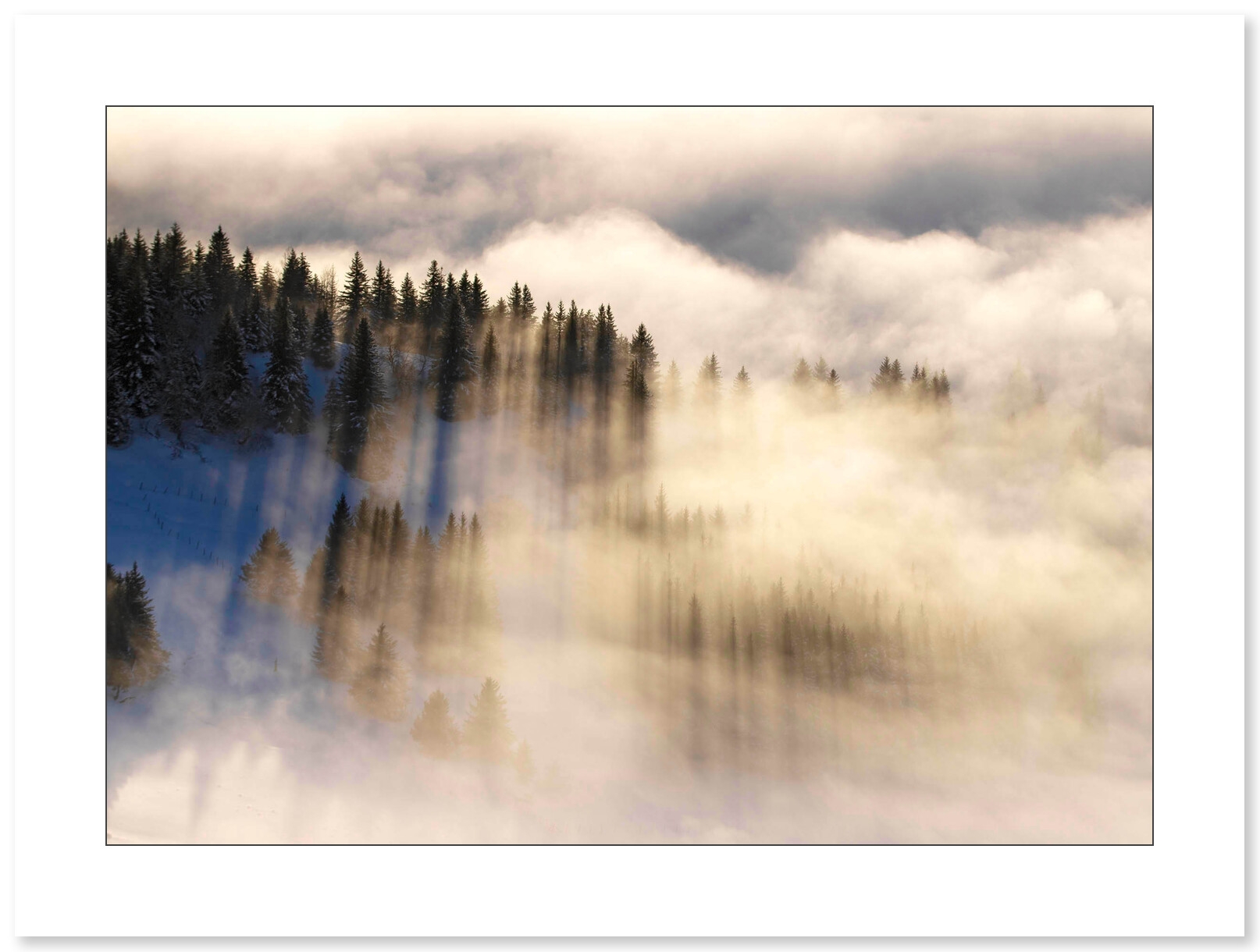 Derniers rayons sur les crêtes du Vercors par Nicolas Ougier
