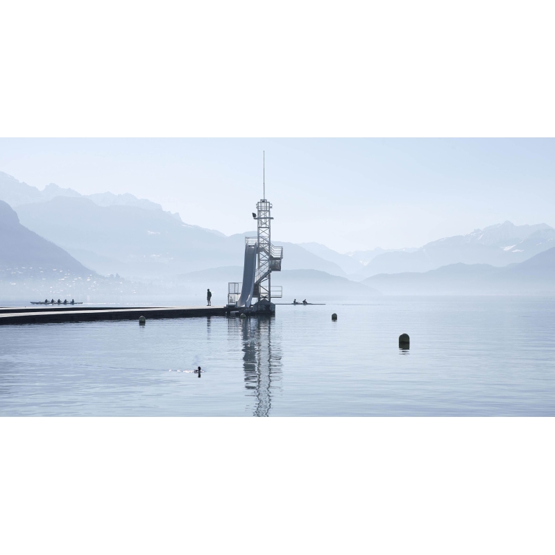 Le lac bleu d'Annecy par William Pestrimaux
