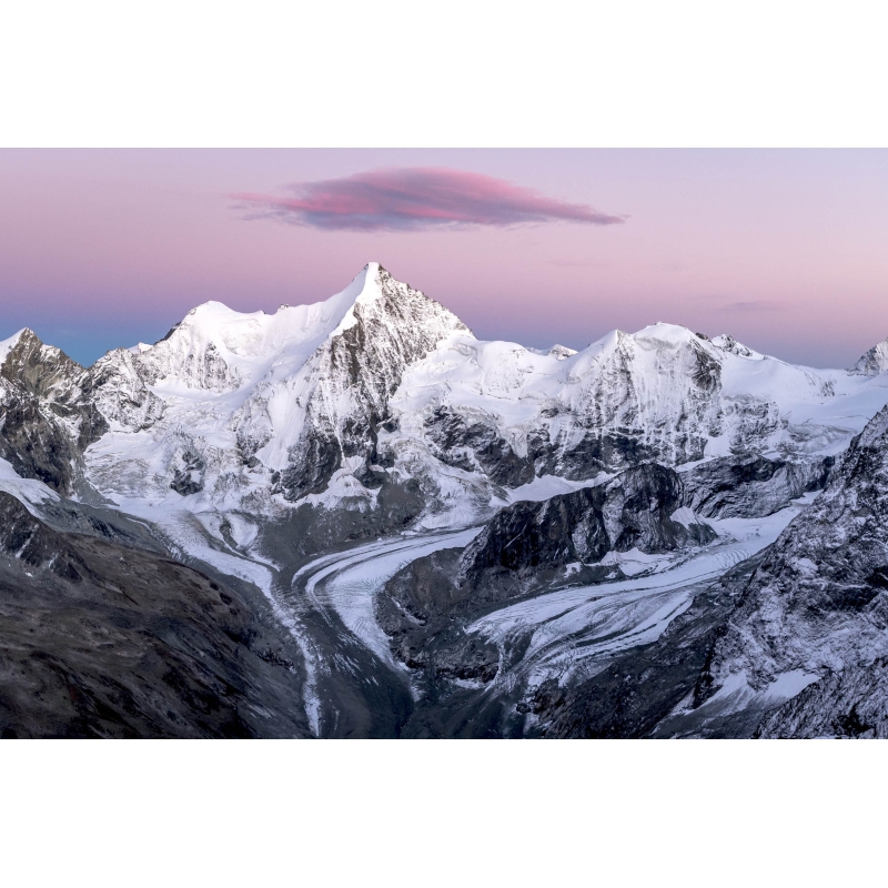 Crépuscule sur l'Ober Gabelhorn et le Wellenkuppe par Guillaume Sévar