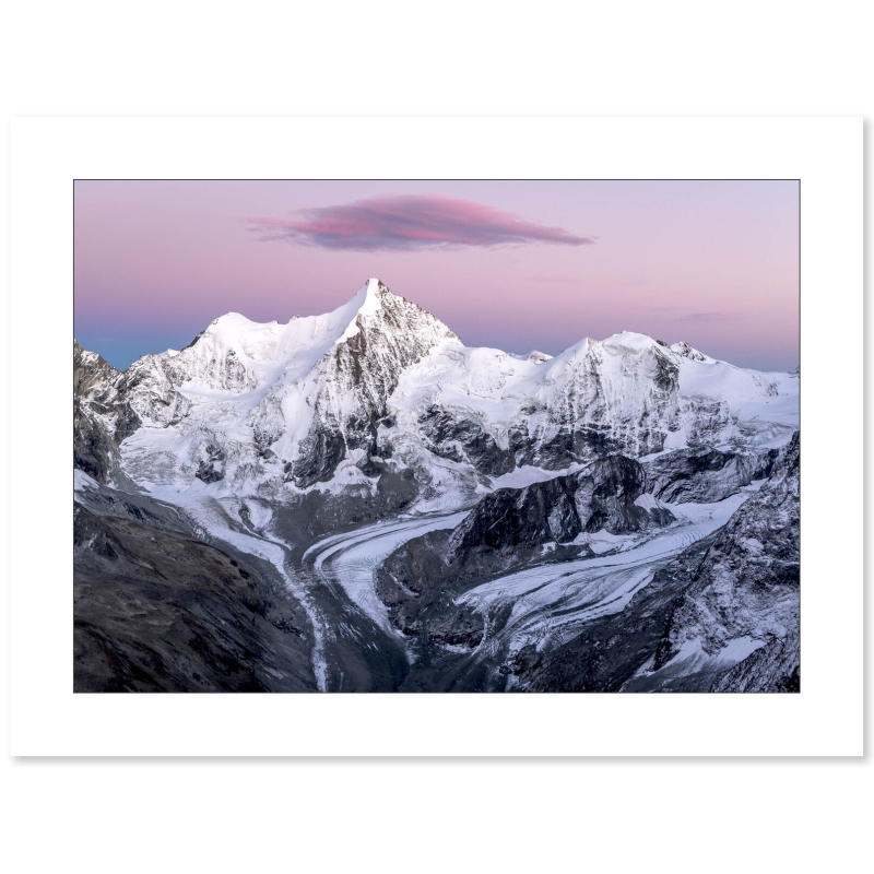 Crépuscule sur l'Ober Gabelhorn et le Wellenkuppe par Guillaume Sévar