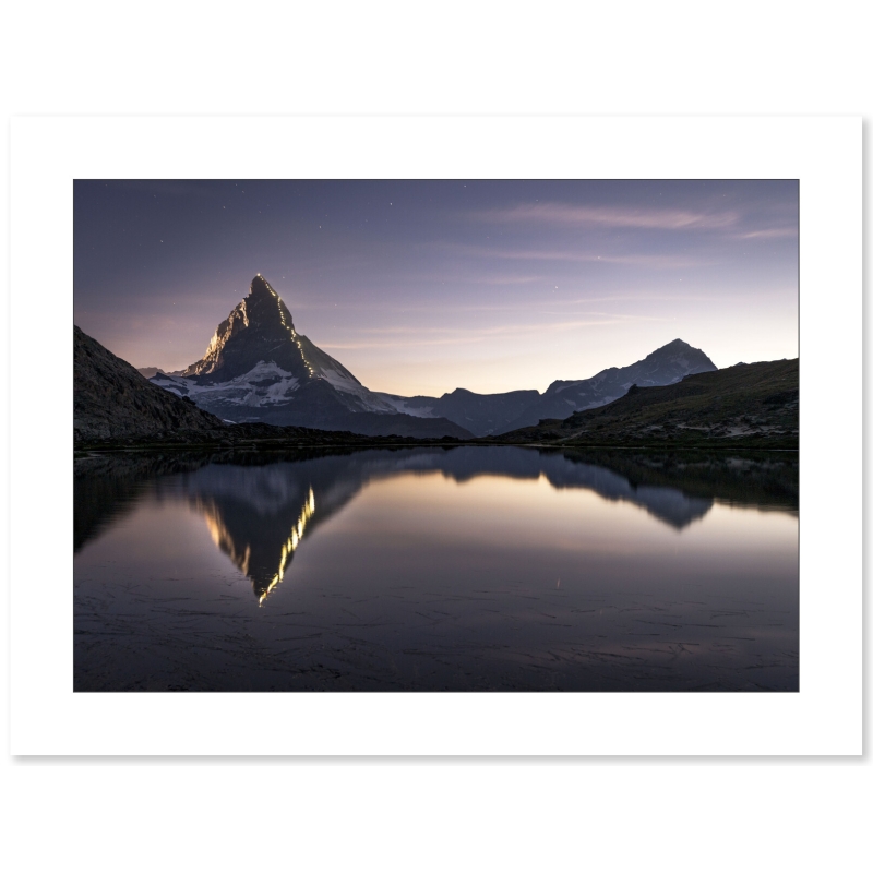 Illumination du Cervin du photographe Guillaume Sévar - Galerie 361