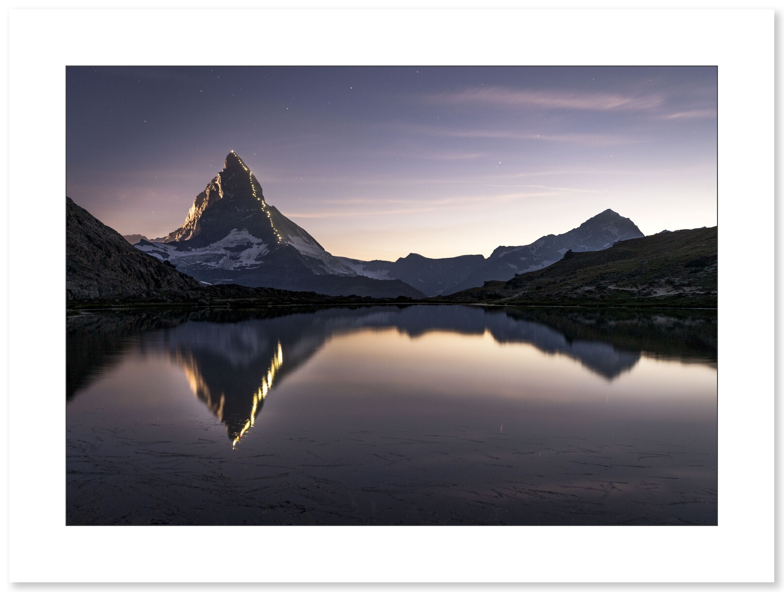 Illumination du Cervin du photographe Guillaume Sévar - Galerie 361