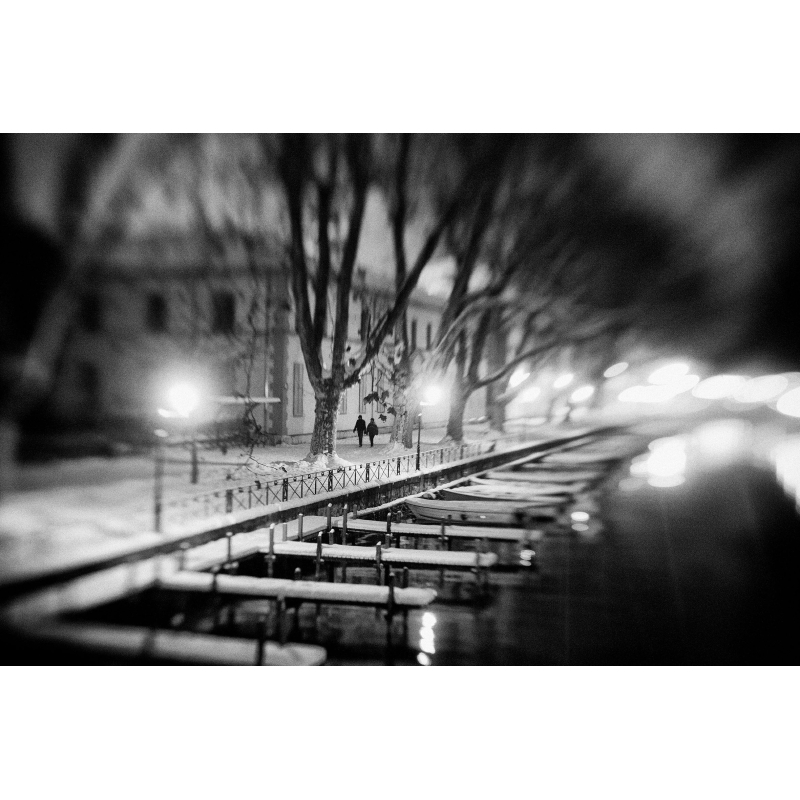 Nuit d'hiver - Canal du Vassé par Christelle Calmettes - Galerie 361