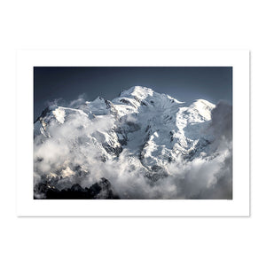 Portrait du Mont Blanc dans les nuages - tirage d'Art - Galerie 361