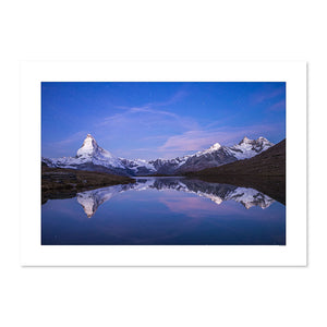 Bleu Cervin depuis le lac Stelisee - Valais - Suisse - Galerie 361 tirage d'Art