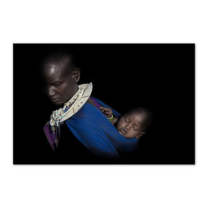Jeune maman et bébé Maasai - ÉDITION LIMITÉE