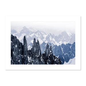 photographie des Aiguilles du Diable dans le massif du Mont Blanc, Vallée de Chamonix