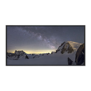 Voie lactée sur la dent du Géant, Mont Blanc - Massif du Mont Blanc